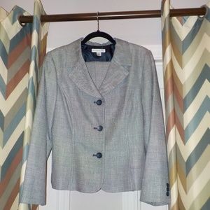 Pendleton Blk/Wht Tweed Jacket Pant Suit Set -10